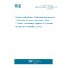 UNE EN 61881-3:2012/A1:2013 Railway applications - Rolling stock equipment - Capacitors for power electronics - Part 3: Electric double-layer capacitors (Endorsed by AENOR in January of 2014.)