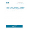 UNE EN ISO 17226-1:2019 Leather - Chemical determination of formaldehyde content - Part 1: Method using high performance liquid chromatography (ISO 17226-1:2018)