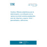 UNE 74105-1:1990 ACOUSTICS. STATISTICAL METHODS FOR DETERMINING AND VERIFYING STATED NOISE EMISSION VALUES OF MACHINERY AND EQUIPMENT. PART 1: GENERAL CONSIDERATIONS AND DEFINITIONS