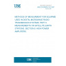 UNE EN 60835-3-6:1997 METHODS OF MEASURMENT FOR EQUIPMENT USED IN DIGITAL MICROWAVE RADIO TRANSMISSION SYSTEMS. PART 3: MEASUREMENTS ON SATELLITE EARTH STATIONS. SECTION 6: HIGH POWER AMPLIFIERS.