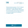 UNE EN 60601-1-9:2008/A2:2020 Medical electrical equipment - Part 1-9: General requirements for basic safety and essential performance - Collateral Standard: Requirements for environmentally conscious design (Endorsed by Asociación Española de Normalización in October of 2020.)