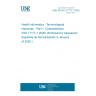 UNE EN ISO 17117-1:2025 Health informatics - Terminological resources - Part 1: Characteristics (ISO 17117-1:2025) (Endorsed by Asociación Española de Normalización in January of 2026.)