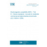 UNE EN 61000-6-1:2007 Electromagnetic compatibility (EMC) -- Part 6-1: Generic standards - Immunity for residential, commercial and light-industrial environments (IEC 61000-6-1:2005).