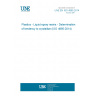 UNE EN ISO 4895:2014 Plastics - Liquid epoxy resins - Determination of tendency to crystallize (ISO 4895:2014)