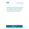 UNE EN ISO 1167-1:2006 Thermoplastics pipes, fittings and assemblies for the conveyance of fluids - Determination of the resistance to internal pressure - Part 1: General method (ISO 1167-1:2006)