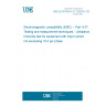 UNE EN 61000-4-27:2002/A1:2009 Electromagnetic compatibility (EMC) -- Part 4-27: Testing and measurement techniques - Unbalance, immunity test for equipment with input current not exceeding 16 A per phase