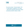 UNE EN 12441-2:2001/A2:2004 Zinc and zinc alloys - Chemical analysis - Part 2: Determination of magnesium in zinc alloys - Flame atomic absorption spectrometric method (Endorsed by AENOR in March of 2005.)