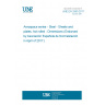 UNE EN 2590:2017 Aerospace series - Steel - Sheets and plates, hot rolled - Dimensions (Endorsed by Asociación Española de Normalización in April of 2017.)