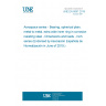 UNE EN 6097:2019 Aerospace series - Bearing, spherical plain, metal to metal, extra wide inner ring in corrosion resisting steel - Dimensions and loads - Inch series (Endorsed by Asociación Española de Normalización in June of 2019.)