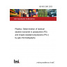 BS ISO 2561:2023 Plastics. Determination of residual styrene monomer in polystyrene (PS) and impact-resistant polystyrene (PS-I) by gas chromatography