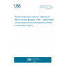 UNE EN 725-1:2007 Advanced technical ceramics - Methods of test for ceramic powders - Part 1: Determination of impurities in alumina (Endorsed by AENOR in November of 2007.)