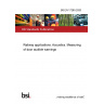 BS EN 17285:2020 Railway applications. Acoustics. Measuring of door audible warnings