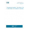 UNE EN 14187-5:2020 Cold applied joint sealants - Test methods - Part 5: Determination of the resistance to hydrolysis