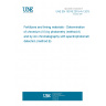 UNE EN 16318:2015+A1:2016 Fertilizers and liming materials - Determination of chromium (VI) by photometry (method A) and by ion chromatography with spectrophotometric detection (method B)