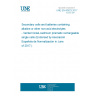 UNE EN 60623:2017 Secondary cells and batteries containing alkaline or other non-acid electrolytes - Vented nickel-cadmium prismatic rechargeable single cells (Endorsed by Asociación Española de Normalización in June of 2017.)