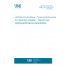 UNE EN 13142:2021 Ventilation for buildings - Components/products for residential ventilation - Required and optional performance characteristics