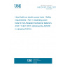 UNE EN ISO 11148-1:2011 Hand-held non-electric power tools - Safety requirements - Part 1: Assembly power tools for non-threaded mechanical fasteners (ISO 11148-1:2011) (Endorsed by AENOR in January of 2012.)