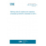 UNE EN 60062:2016 Marking codes for resistors and capacitors (Endorsed by AENOR in December of 2016.)