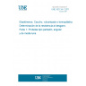 UNE ISO 34-1:2011 Rubber, vulcanized or thermoplastic -- Determination of tear strength -- Part 1: Trouser, angle and crescent test pieces