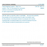 CSN EN 14972-14 - Fixed firefighting systems - Water mist systems - Part 14: Test protocol for combustion turbines in enclosures exceeding 260 m® for open nozzle systems