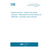 UNE EN ISO 10535:2022 Assistive products - Hoists for the transfer of persons - Requirements and test methods (ISO 10535:2021, Corrected version 2023-08)