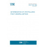 UNE 70106:1986 DETERMINATION OF CRYSTALLIZING POINT. GENERAL METHOD