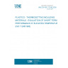 UNE EN ISO 11248:2000 PLASTICS - THERMOSETTING MOULDING MATERIALS - EVALUATION OF SHORT-TERM PERFORMANCE AT ELEVATED TEMPERATURES (ISO 11248:1993)
