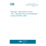 UNE EN ISO 6978-1:2006 Natural gas - Determination of mercury - Part 1: Sampling of mercury by chemisorption on iodine (ISO 6978-1:2003 )