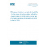 UNE EN 15137:2006 Materials and articles in contact with foodstuffs - Certain epoxy derivatives subject to limitation - Determination of NOGE and its hydroxy and chlorinated derivatives (Endorsed by AENOR in April of 2006.)