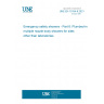 UNE EN 15154-6:2021 Emergency safety showers - Part 6: Plumbed-in multiple nozzle body showers for sites other than laboratories