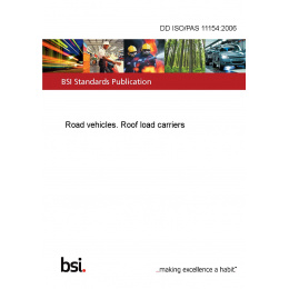 DD ISO/PAS 11154:2006 Road vehicles. Roof load carriers