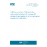 UNE EN ISO 21663:2021 Solid recovered fuels - Methods for the determination of carbon (C), hydrogen (H), nitrogen (N) and sulphur (S) by the instrumental method (ISO 21663:2020)