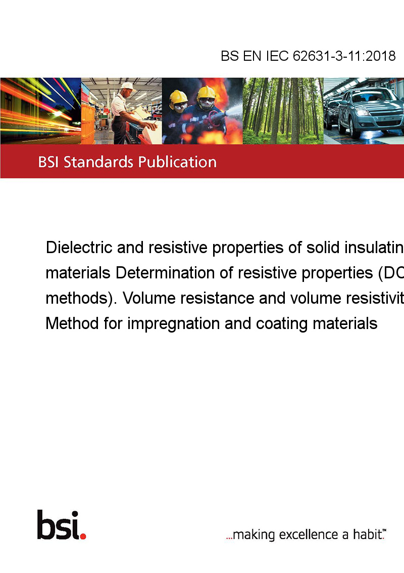 BS EN IEC 626313112018 Dielectric and resistive properties of solid