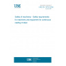 UNE EN 14753:2008 Safety of machinery - Safety requirements for machinery and equipment for continuous casting of steel