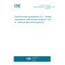 UNE EN 62052-21:2006/A1:2017 Electricity metering equipment (AC) - General requirements, tests and test conditions - Part 21: Tariff and load control equipment