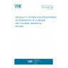 UNE 81580:1992 AIR QUALITY. WORKPLACE ATMOSPHERES. DETERMINATION OF N-HEXANE AND TOLUENE. PASSIVE SAMPLERS.