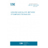 UNE EN 12402:2000 LEAD AND LEAD ALLOYS. METHODS OF SAMPLING FOR ANALYSIS