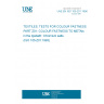 UNE EN ISO 105-Z01:1996 TEXTILES. TESTS FOR COLOUR FASTNESS. PART Z01: COLOUR FASTNESS TO METAls in the dyebath: Chromium salts. (ISO 105-Z01:1993)