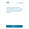 UNE EN 60512-7-2:2011 Connectors for electronic equipment - Tests and measurements - Part 7-2: Impact tests (free connectors) - Test 7b: Mechanical strength impact (Endorsed by AENOR in April of 2012.)