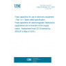 UNE EN 60384-14-1:2016 Fixed capacitors for use in electronic equipment - Part 14-1: Blank detail specification - Fixed capacitors for electromagnetic interference suppression and connection to the supply mains - Assessment level DZ (Endorsed by AENOR in May of 2016.)