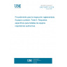 UNE 192011-5:2018 Procedure for the regulatory inspection. Pressure equipment. Part 5: Specific requirements for bottles for self-contained breathing apparatus