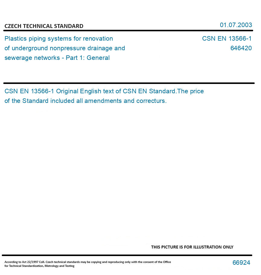 CSN EN 13566-1 - Plastics piping systems for renovation of underground ...