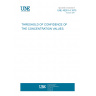 UNE 40261-4:1975 THRESHOLD OF CONFIDENCE OF THE CONCENTRATION VALUES.
