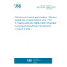 UNE EN ISO 19905-3:2022 Petroleum and natural gas industries - Site-specific assessment of mobile offshore units - Part 3: Floating units (ISO 19905-3:2021) (Endorsed by Asociación Española de Normalización in August of 2022.)