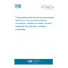 UNE 20606-8:1981 ELECTROMECHANICAL COMPONENTS FOR ELECTRONIC EQUIPMENT; BASIC TESTING PROCEDURES AND MEASURING METHODS. CONNECTOR TESTS (MECHANICAL) AND MECHANICAL TESTS ON CONTACTS AND TERMINATIONS