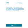 UNE EN 3475-418:2019 Aerospace series - Cables, electrical, aircraft use - Test methods - Part 418: Thermal endurance for conductors (Endorsed by Asociación Española de Normalización in August of 2019.)