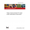 BS EN 479:2018 Plastics. Poly(vinyl chloride) (PVC) based profiles. Determination of heat reversion