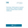 UNE EN 12305:1998 Biotechnology - Modified organisms for application in the environment - Guidance for the sampling strategies for deliberate releases of genetically modified plaints