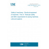 UNE EN 60204-31:2013 Safety of machinery - Electrical equipment of machines - Part 31: Particular safety and EMC requirements for sewing machines, units and systems