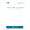 UNE EN ISO 3661:2011 End-suction centrifugal pumps - Baseplate and installation dimensions (ISO 3661:1977)